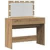 Vidaxl Kozmetična miza artisan hrast 100 x 40 x 120 cm Konstruiran les