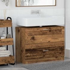 Vidaxl Omarica za umivalnik Star les 78 x 37 x 59 cm Konstruiran les