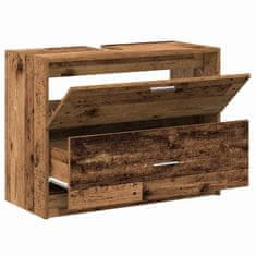 Vidaxl Omarica za umivalnik Star les 78 x 37 x 59 cm Konstruiran les