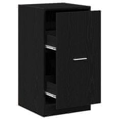 Vidaxl Apotekarska omarica Črni hrast 40 x 41 x 77.5 cm