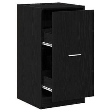 Vidaxl Apotekarska omarica Črni hrast 40 x 41 x 77.5 cm