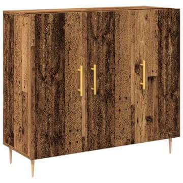 Vidaxl Strani šal Star les 90 x 34 x 80 cm Konstruiran les