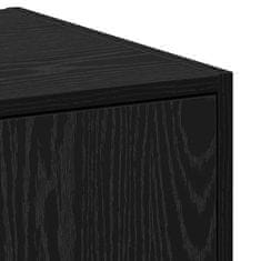 Vidaxl Apotekarska omarica Črni hrast 30 x 41 x 118 cm Konstruiran les