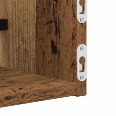 Vidaxl Stenska polica 2 kos Star les 60 x 16 x 14 cm