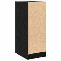 Vidaxl Apotekarska omarica Črni hrast 30 x 41 x 77,5 cm