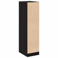 Vidaxl Apotekarska omarica Črni hrast 30 x 41 x 118 cm Konstruiran les