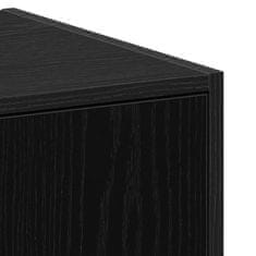 Vidaxl Apotekarska omarica Črni hrast 40 x 41 x 118 cm Konstruiran les