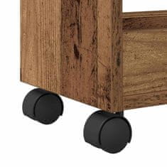 Vidaxl Za omarice s kolesom Star les 60 x 22 x 79 cm Konstruiran les