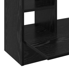 Vidaxl Stenska miza Črni hrast 105 x 48 x 75 cm Konstruiran les