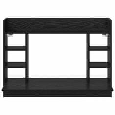 Vidaxl Stenska miza Črni hrast 105 x 48 x 75 cm Konstruiran les