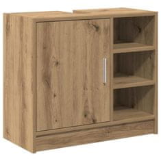 Vidaxl Omara za umivalnik Umetni hrast 63 x 29 x 55 cm Konstruiran les