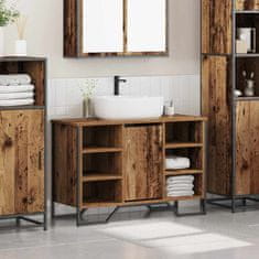 Vidaxl Omarica za umivalnik Star les 91 x 35 x 60 cm Konstruiran les