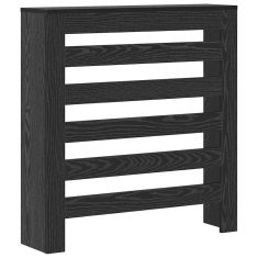 Vidaxl Pokrov za radiator Črni hrast 78x20x82 cm Inženirski les