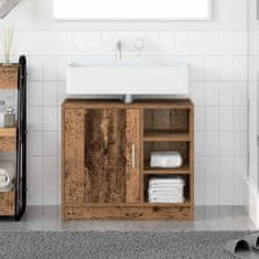 Vidaxl Omara za umivalnik Star les 63 x 29 x 55 cm Konstruiran les