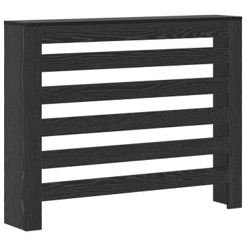 Vidaxl Pokrov radiatorja Črni hrast 104x20x82 cm Inženirski les