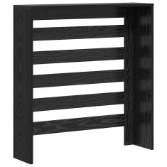 Vidaxl Pokrov za radiator Črni hrast 78x20x82 cm Inženirski les