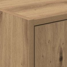 Vidaxl Omara za umivalnik Umetni hrast 63 x 29 x 55 cm Konstruiran les