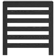Vidaxl Pokrov za radiator Črni hrast 78x20x82 cm Inženirski les