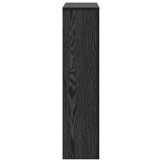 Vidaxl Pokrov za radiator Črni hrast 78x20x82 cm Inženirski les