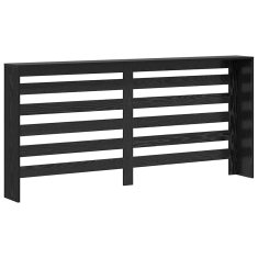 Vidaxl prevleka za radiator črni hrast 175x20x82 cm inženirski les