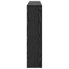 Vidaxl prevleka za radiator črni hrast 175x20x82 cm inženirski les