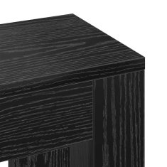 Vidaxl Pokrov radiatorja Črn hrast 149x20x82 cm Inženirski les