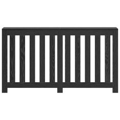 Vidaxl Pokrov radiatorja Črn hrast 149x20x82 cm Inženirski les