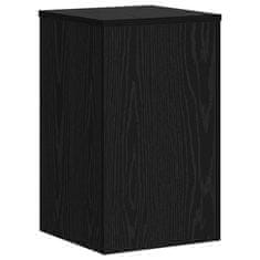 Vidaxl Stojalo za rastline 2 pcs Črni hrast 30 x 30 x 50 cm