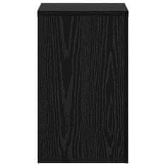 Vidaxl Stojalo za rastline 2 pcs Črni hrast 30 x 30 x 50 cm