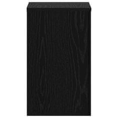 Vidaxl Stojalo za rastline 2 pcs Črni hrast 30 x 30 x 50 cm