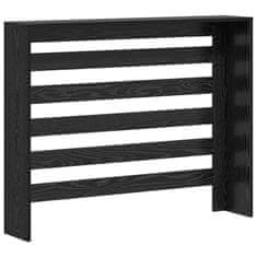 Vidaxl Pokrov radiatorja Črni hrast 104x20x82 cm Inženirski les