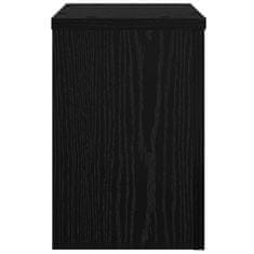 Vidaxl Stojalo za rastline 2 pcs Črni hrast 20 x 20 x 30 cm