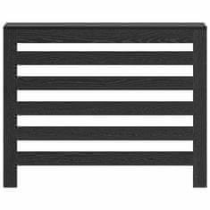 Vidaxl Pokrov radiatorja Črni hrast 104x20x82 cm Inženirski les
