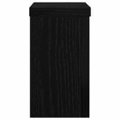 Vidaxl Stojalo za rastline 2 pcs Črni hrast 10 x 10 x 18 cm