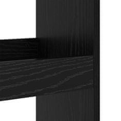 Vidaxl Barska miza Črna Orehovina 60 x 60 x 100 cm Konstruiran les
