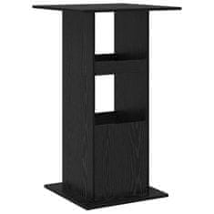 Vidaxl Barska miza Črna Orehovina 60 x 60 x 100 cm Konstruiran les