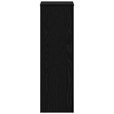 Vidaxl Stojalo za rastline 2 pcs Črni hrast 25 x 25 x 80 cm