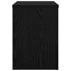 Vidaxl Stojalo za rastline 2 pcs Črni hrast 25 x 25 x 35 cm