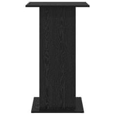 Vidaxl Barska miza Črna Orehovina 60 x 60 x 100 cm Konstruiran les