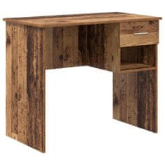 Vidaxl Miza s predalom Star les 90 x 49.5 x 75 cm Konstruiran les