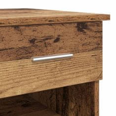 Vidaxl Miza s predalom Star les 90 x 49.5 x 75 cm Konstruiran les