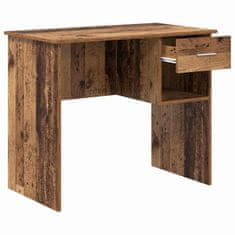 Vidaxl Miza s predalom Star les 90 x 49.5 x 75 cm Konstruiran les