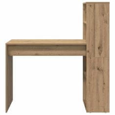 Vidaxl Miza s polico artisan hrast 113 x 54 x 120 cm Konstruiran les