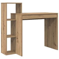 Vidaxl Miza s polico artisan hrast 100 x 40 x 90 cm Konstruiran les