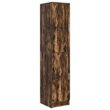 Vidaxl Visok predalnik Dimljeni oreh 35 x 39 x 168 cm