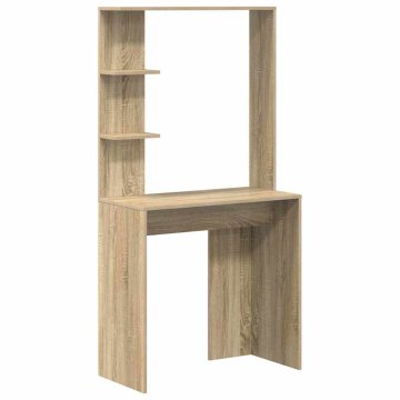 Vidaxl Miza Sonoma hrast 78,5 x 37 x 154,5 cm Inženirski les