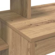 Vidaxl Miza s polico artisan hrast 100 x 40 x 90 cm Konstruiran les
