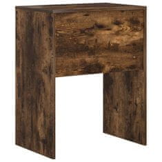 Vidaxl Miza Dimljeni hrast 60 x 40 x 76 cm Konstruiran les