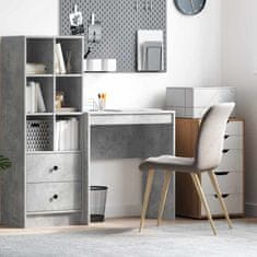 Vidaxl Miza Betonsko siva 70 x 40 x 76 cm Konstruiran les