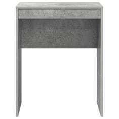 Vidaxl Miza Betonsko siva 60 x 40 x 76 cm Konstruiran les